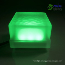 Brique colorée verte de 10 * 10mm 3W LED avec l&#39;approbation de la CE RoHS